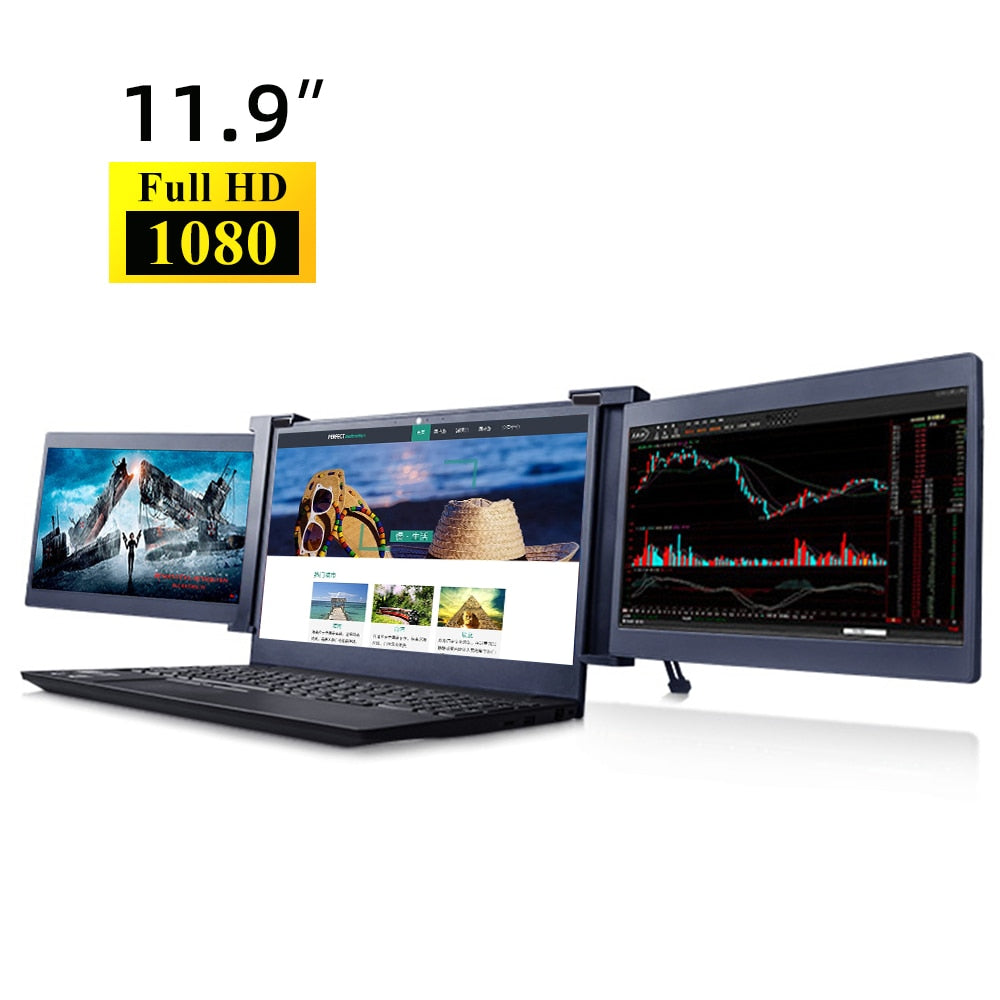 dual screen portable display notebook expansion screen