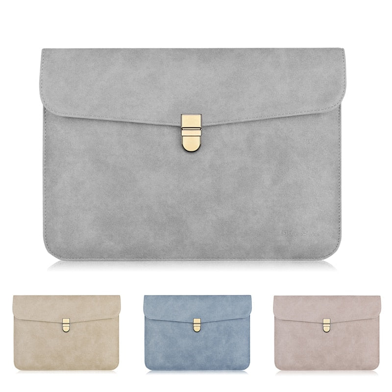Eliza Leather Laptop Sleeve Set - Laptop Bags Australia