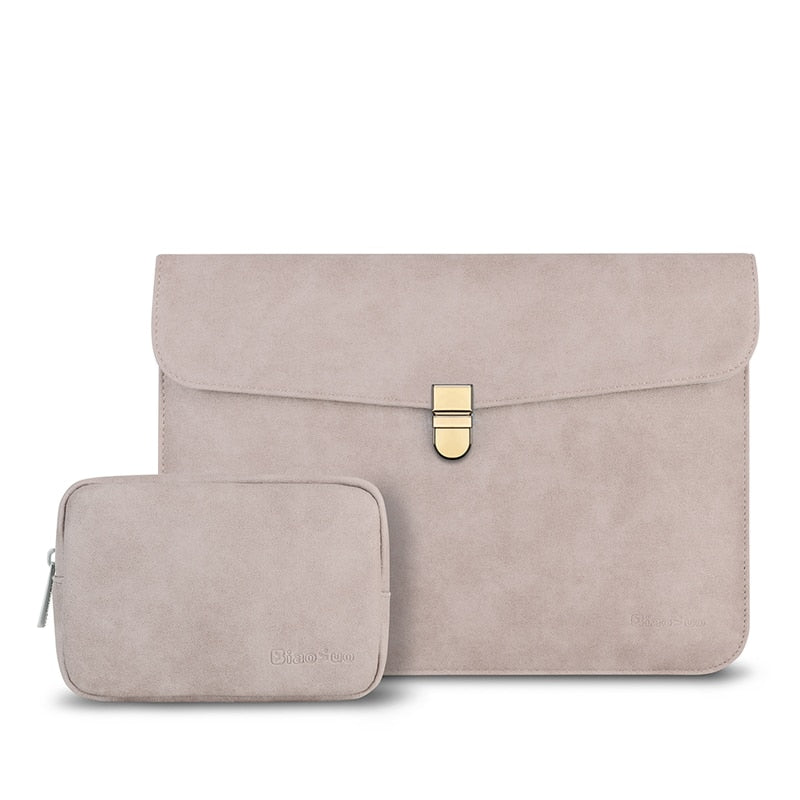 Eliza Leather Laptop Sleeve Set - Laptop Bags Australia