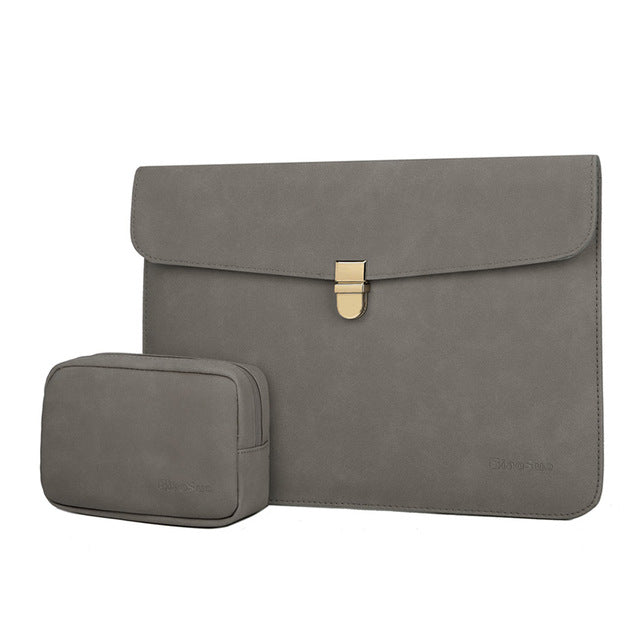 Eliza Leather Laptop Sleeve Set - Laptop Bags Australia