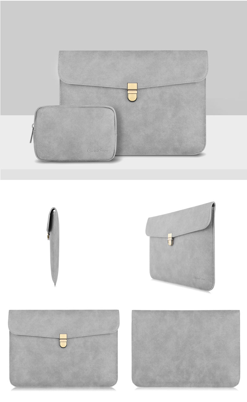 Eliza Leather Laptop Sleeve Set - Laptop Bags Australia